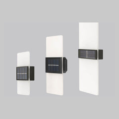 Courtyard Waterproof Acrylic LED Solar Wall Sconce Lamp Outdoor Light