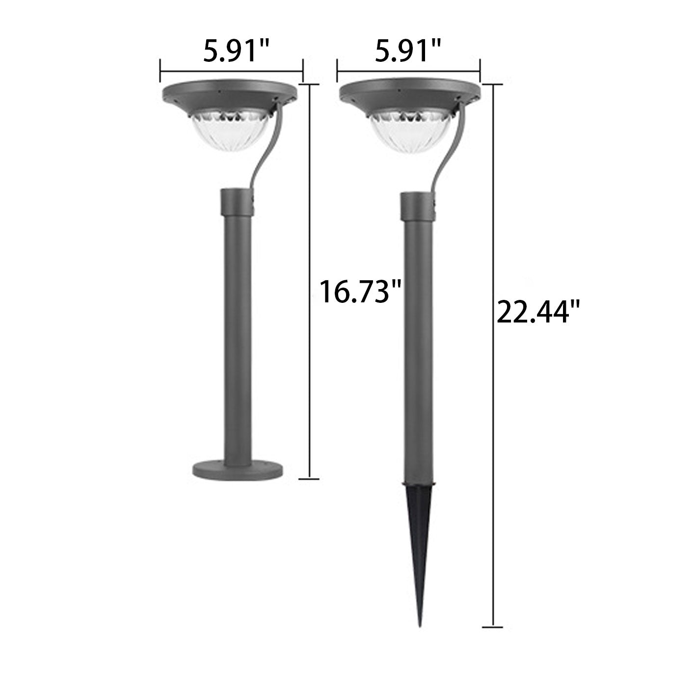 Lámpara solar LED impermeable de doble uso para jardín, moderna, de piso a techo, para exteriores 