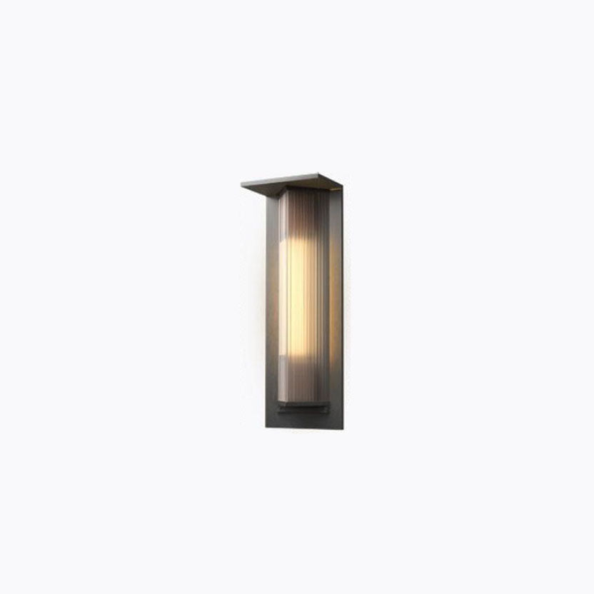 Modern Retro Minimalist Aluminum Glass Outdoor Waterproof Wall Sconce Lamp