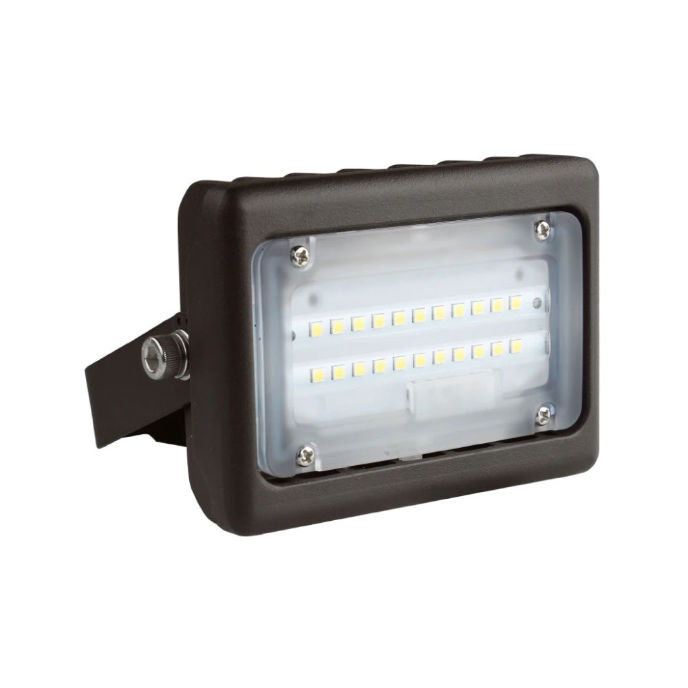 Foco LED de seguridad para exteriores de 15 W, 5700 K, 1730 LM, iluminación de paisaje impermeable IP65, montaje en U, bronce, reflector de seguridad para áreas de jardín al aire libre