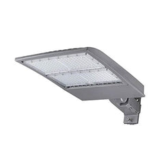 Lampadaire LED 300 W avec cellule photoélectrique du crépuscule à l'aube, 5 700 K, montage universel, argent, étanche IP65, AC100-277 V, éclairage de parking LED - éclairage public extérieur pour zones commerciales