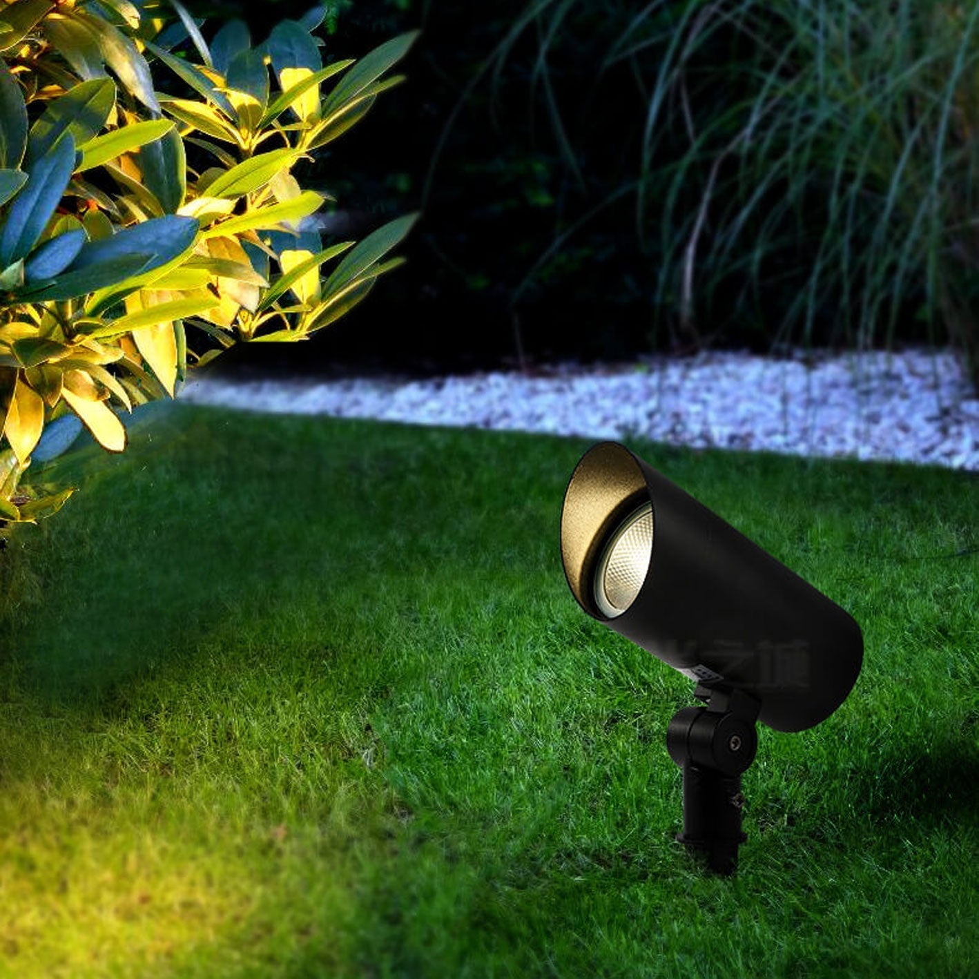 Projecteur LED d'extérieur étanche pour jardin, éclairage de paysage pour pelouse 