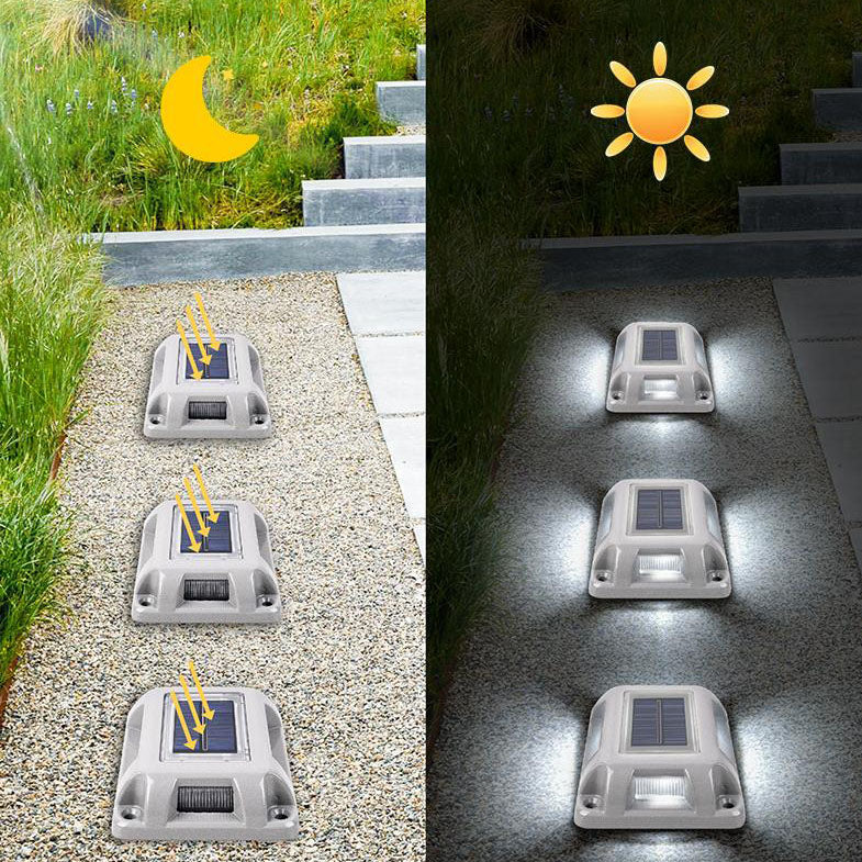 Outdoor Rectangular Pressure-Resistant Waterproof Aluminum Alloy LED Garden Step Buried Light