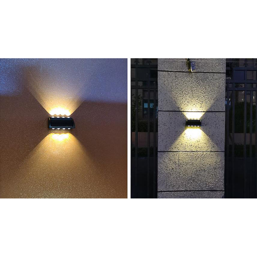 Modern Solar LED Outdoor Waterproof Garden Wall Sconce Lamp