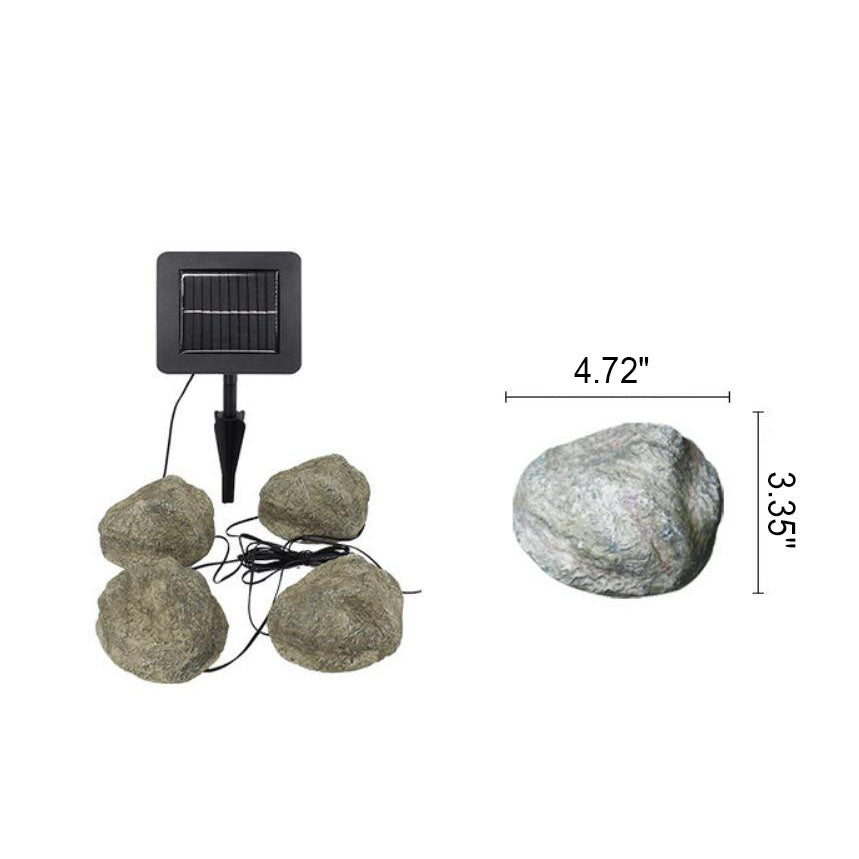 Modern Creative Simulation Stone Solar Outdoor Waterproof Garden Lights String