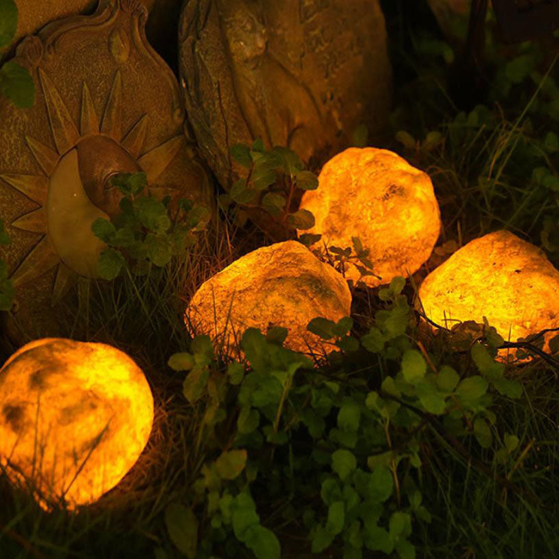 Modern Creative Simulation Stone Solar Outdoor Waterproof Garden Lights String