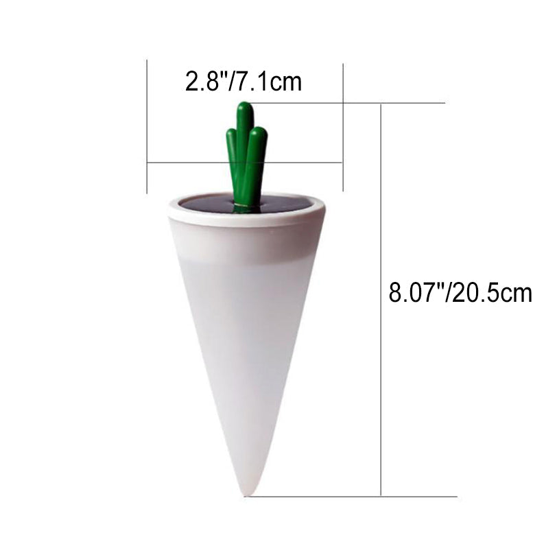 Éclairage de paysage extérieur de pelouse à LED imperméable en plastique décoratif de carotte solaire moderne 