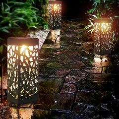 Creative Hollow Square Column LED Outdoor Lawn Ground Insert Landscape Light