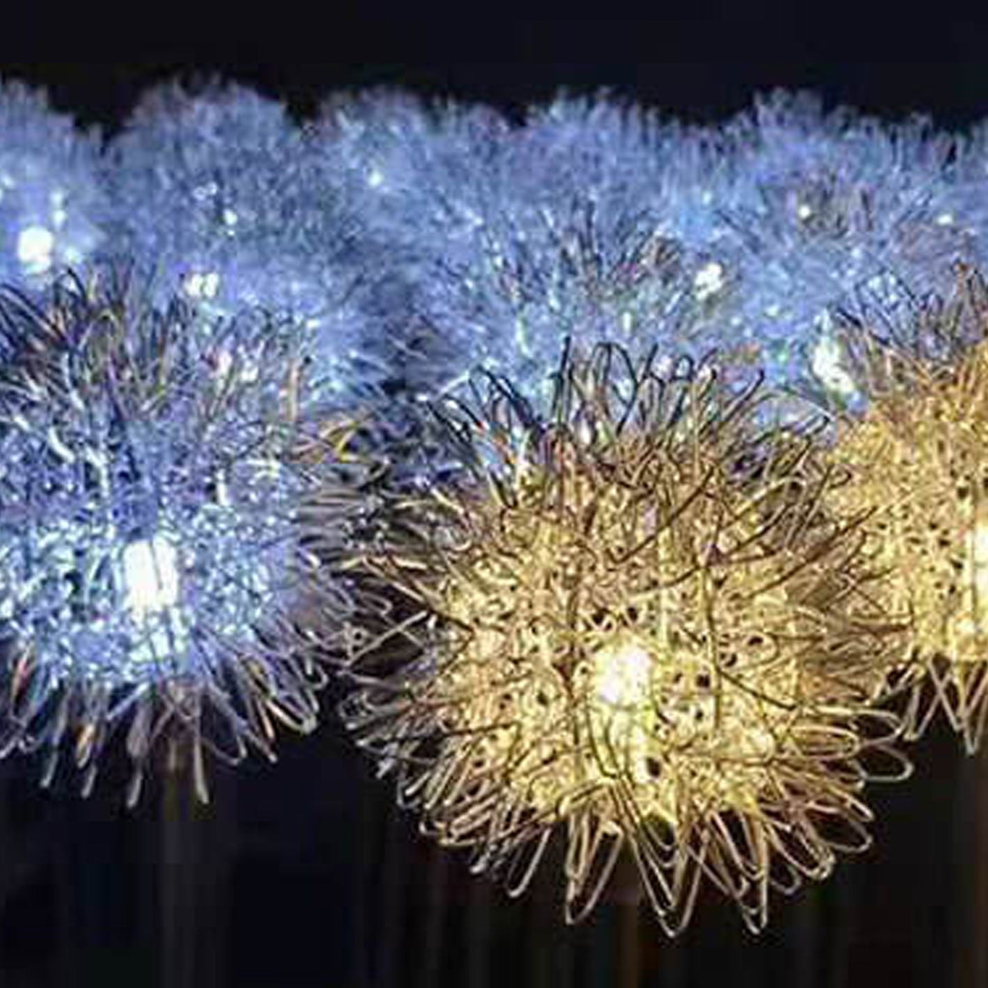 Solar Dandelion Aluminum Wire Globe Light LED Outdoor Waterproof Luminous Garden Insert Ground Landscape Light