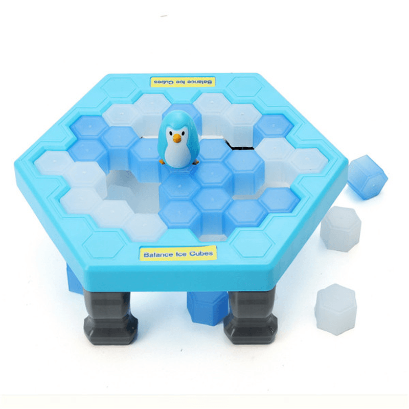 FUNTOK save Penguin Ice Kids Puzzle Game Break Ice Block Hammer Trap Party Toy Pretend Icebreaker