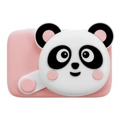 Cámara digital creativa con dibujos animados de panda para fotografía de bebés, juguetes educativos de entrenamiento con tarjeta TF de 16/32 G para regalo de niños