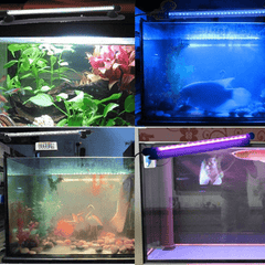 Lumière d'aquarium à LED 112CM 13.4W IP68 étanche 66PCS RGB LED à distance Lumière d'aquarium à LED submersible