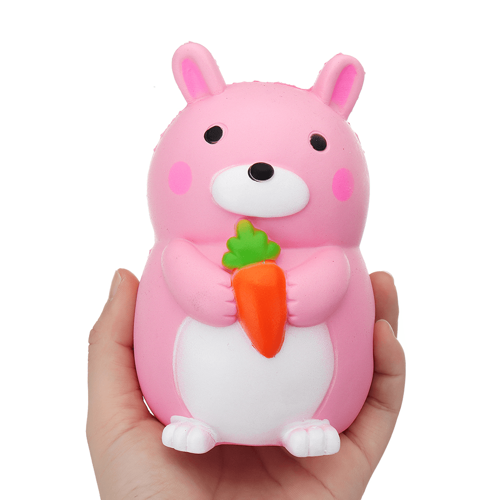 Carrot Rabbit Squishy 9*12.5Cm Slow Rising with Packaging Collection Gift Soft Toy