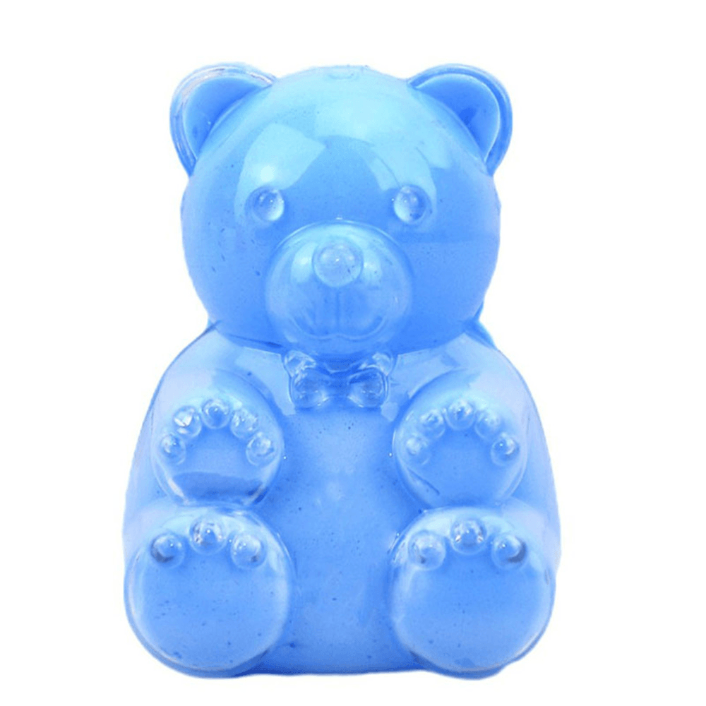 Ours de simulation de slime Areedy Bear et cubes de sucre et accessoires pour ours avec coffret de couleurs, jouets d'intérieur