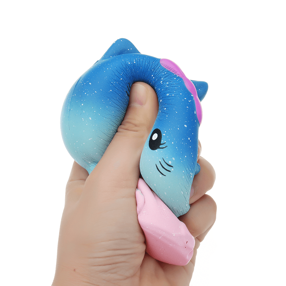 Squishy Chat Galaxy 13*9*7CM Remontée Lente avec Emballage Cadeau Collection Peluche