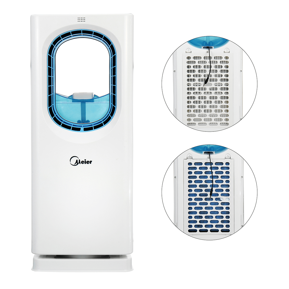 Ventilateur de climatisation multifonction 220 V, 3 modes de vent, télécommande, anti-moustique, refroidisseur d'air domestique avec affichage LED - Prise UE