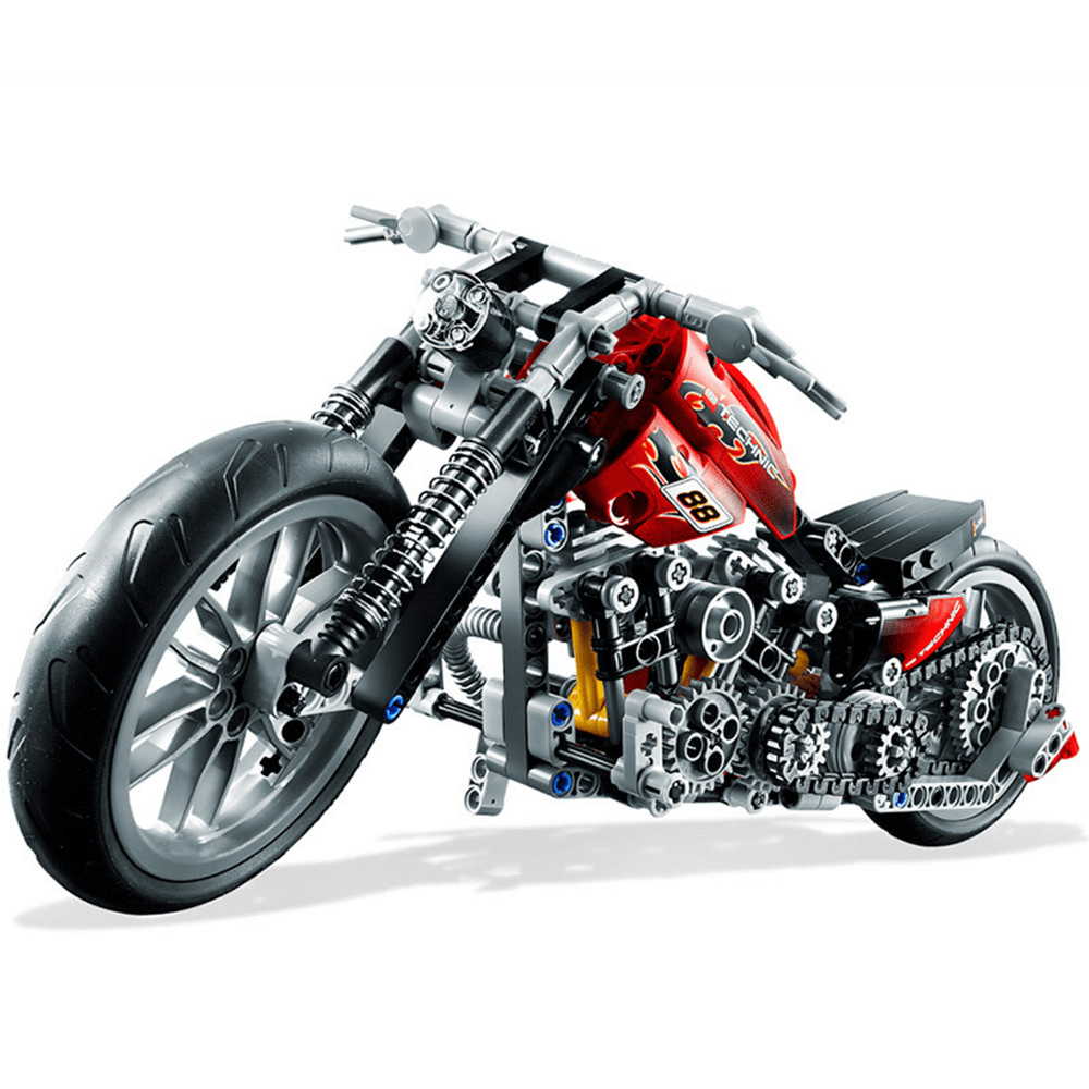 Decool 3354 Exploiture Speed ​​​​Racing Motorcycle avec boîte Blocs de construction Jouets Modèle 374Pcs Briques