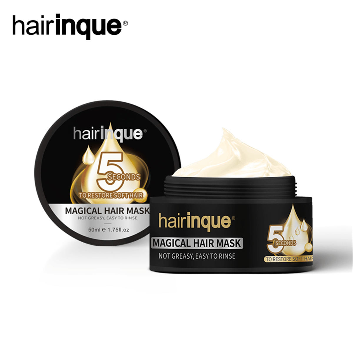 HAIRINQUE 50Ml Mascarilla capilar de tratamiento mágico que nutre en 5 segundos y repara los daños del cabello Acondicionador