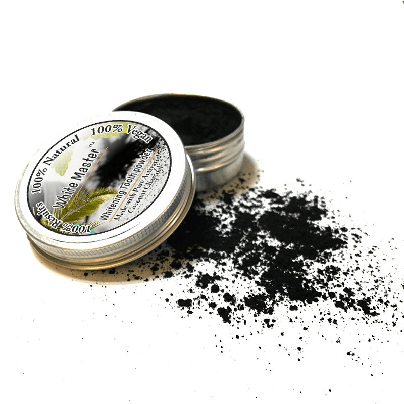 Poudre de blanchiment des dents au charbon actif White Maste 10 g pour éliminer le tartre et les taches de fumée