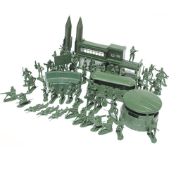 Juego de 56 piezas de soldados militares de 5 cm, figuras, accesorios, modelo para niños, regalo de Navidad, juguetes