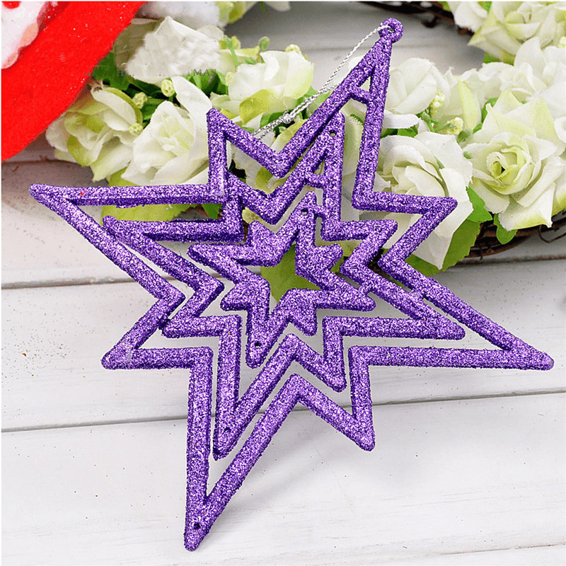 1Pc Star 15Cm Christmas Tree Pendant Ornaments Holiday Party Hanging Decoration Toys