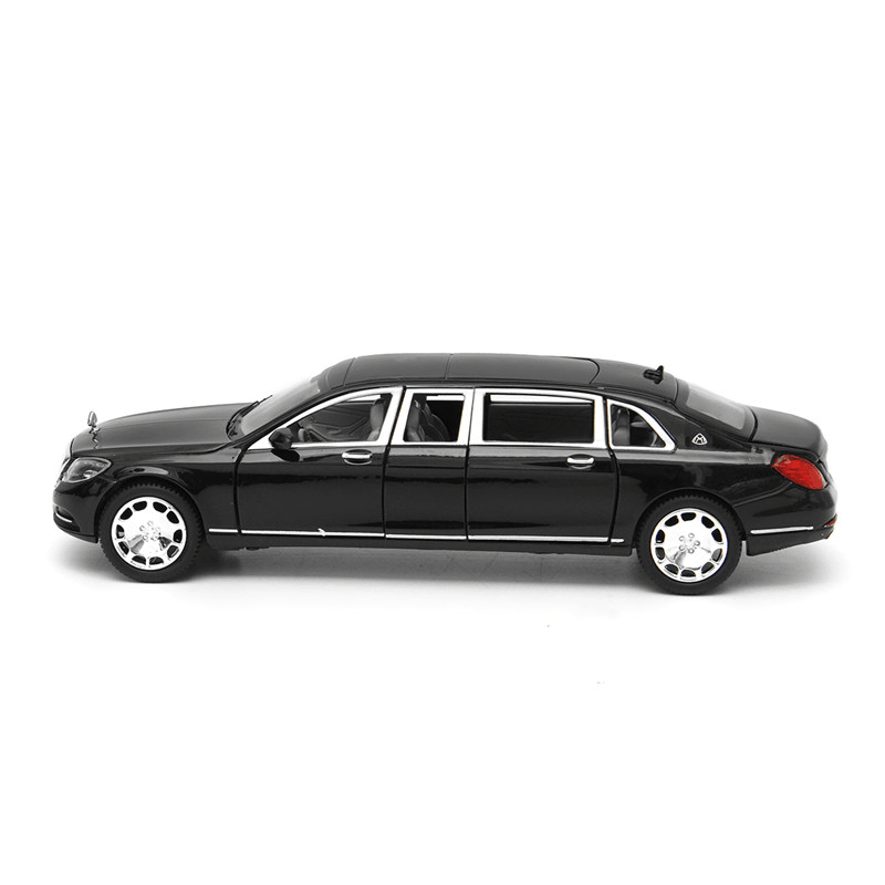 Modelo de coche de metal fundido a presión S600 Limousine 1:32 20,5 X 7,5 X 5 cm Coche en caja negro