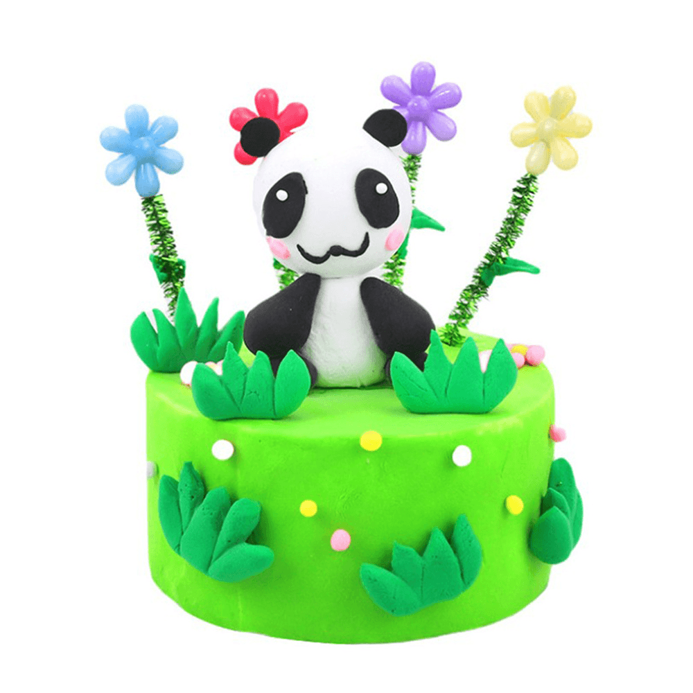 Areedy Z332 DIY Argile à gâteau Lion, Fraise, Panda pour enfants et adultes Jouets d'intérieur