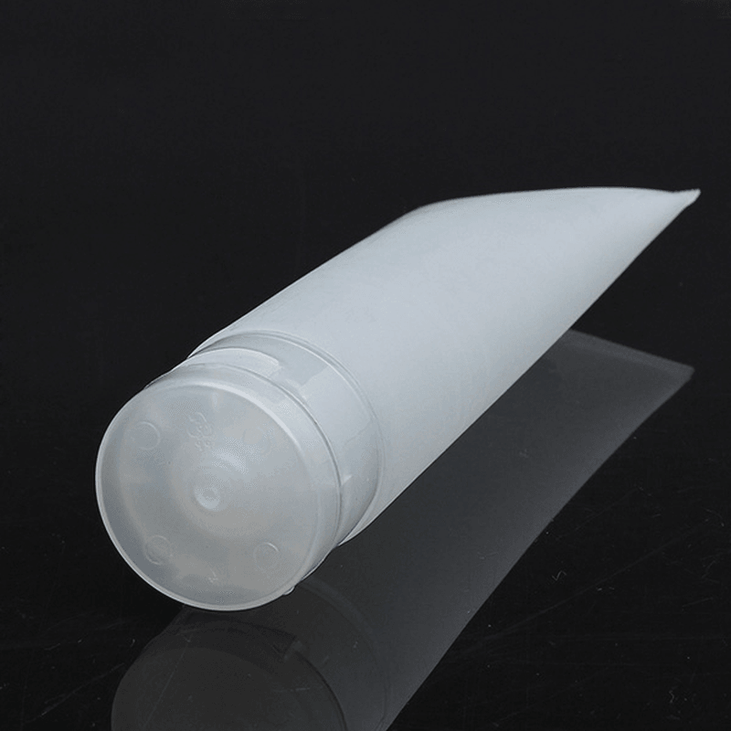 2Pcs Transparent Travel Empty Cosmetic Cream Lotion Container Plastic Tube Bottle