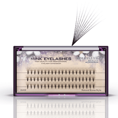 10D Noir 8/9/10/12Mm Faux Cils Extension de Cils Individuels Kit de Grappe Greffe Yeux Cils