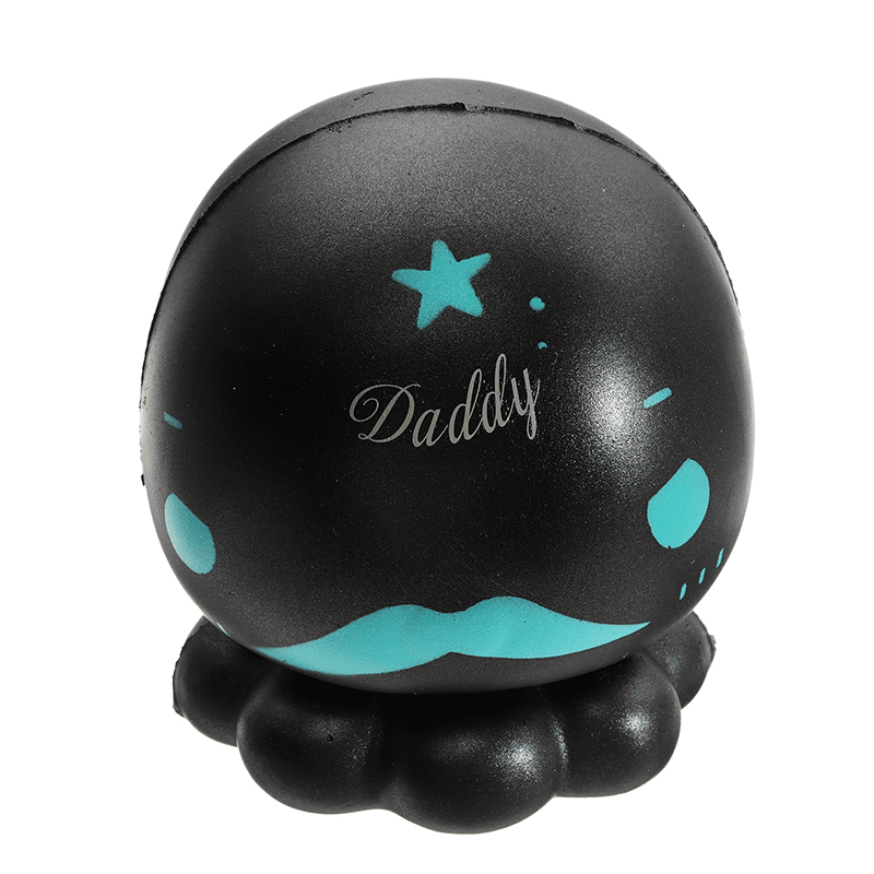 Deep Sea Cutie Black Octopus Squishy 16Cm Slow Rising with Packaging Collection Gift Soft