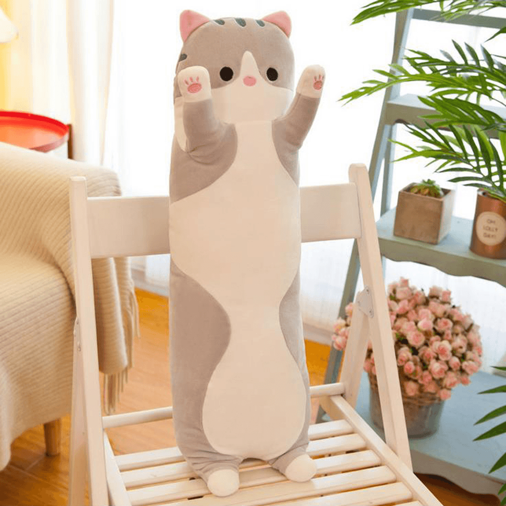 110/130 cm mignon chat en peluche poupée oreiller en peluche douce poupée jouet pour enfants