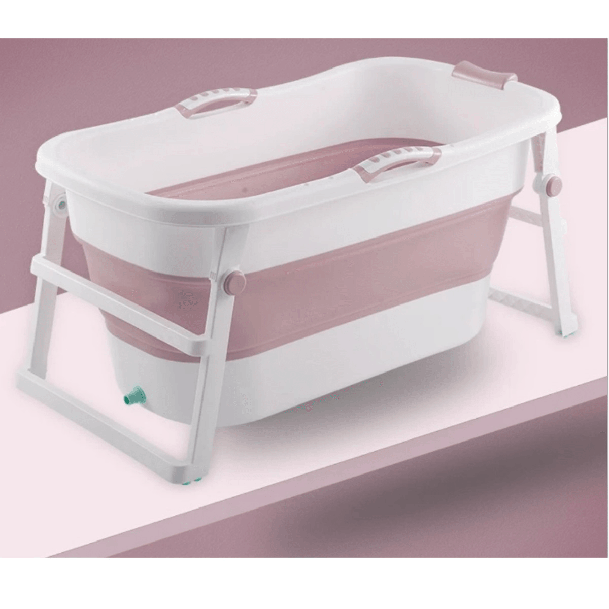 Baignoire pliante portable 107 x 59 x 53 cm pour salle de bain, grande capacité, baignoire spa en PVC