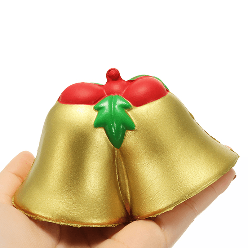 Chameleon Squishy Christmas Jingle Bell Slow Rising Toy with Packaging Kids Christmas Gift Decor