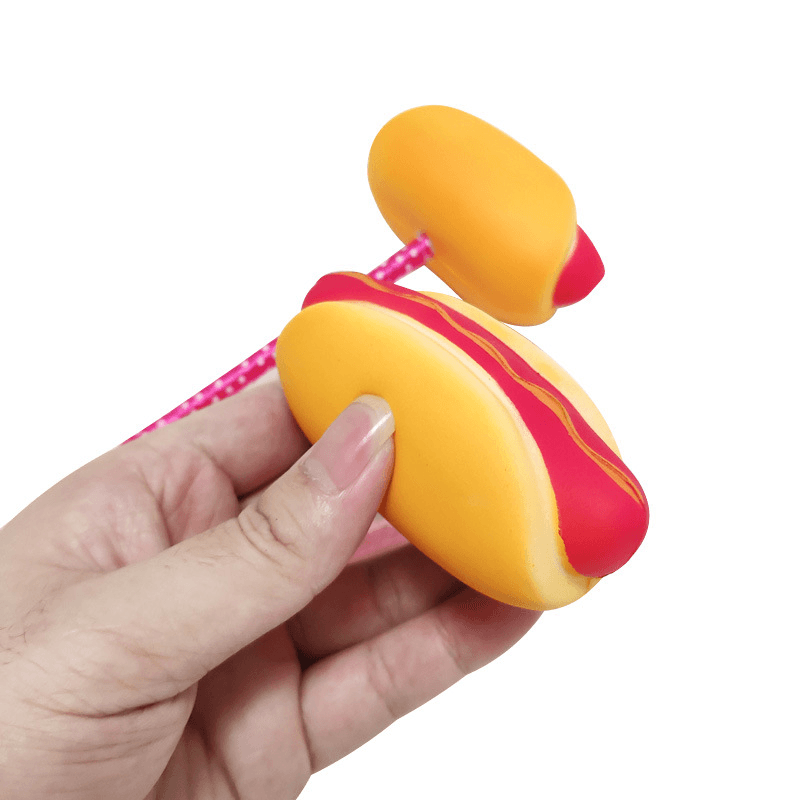 Donut Hot Dog Squishy Slow Rising Rebound Writing Simulation Pen Case with Pen Gift Decor Collection with Packaging