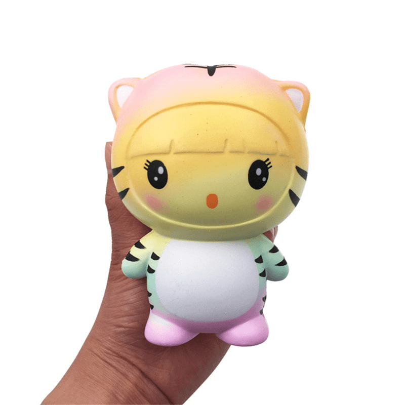 Gigglebread Tiger Squishy 12*9.5*7.5Cm Slow Rising with Packaging Collection Gift Soft Toy