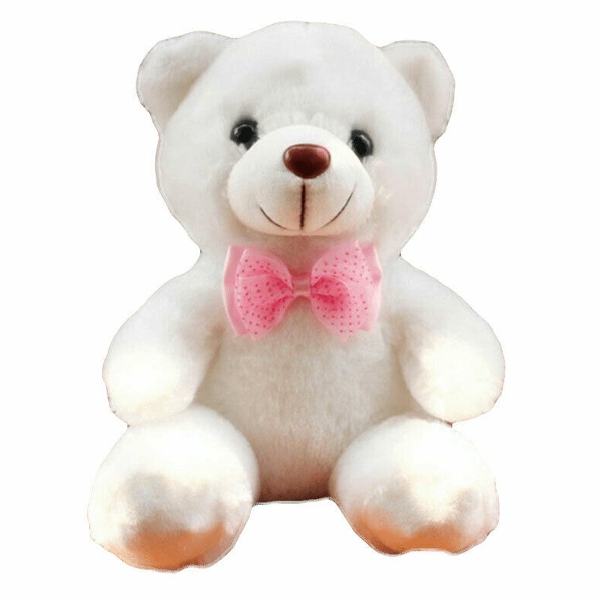 Osito de peluche suave y bonito para niñas con luz LED, regalo de Navidad para niños