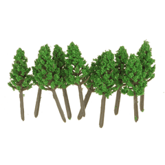 Lot de 10 mini arbres artificiels en pin de 3,5 cm/6,5 cm/9,5 cm/13 cm, décorations de fête pour la maison et le bureau