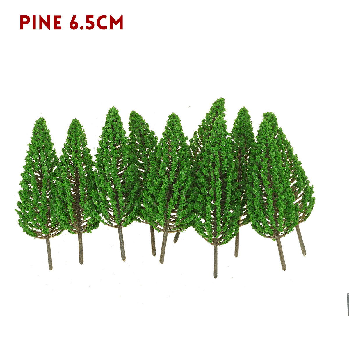 Lot de 10 mini arbres artificiels en pin de 3,5 cm/6,5 cm/9,5 cm/13 cm, décorations de fête pour la maison et le bureau