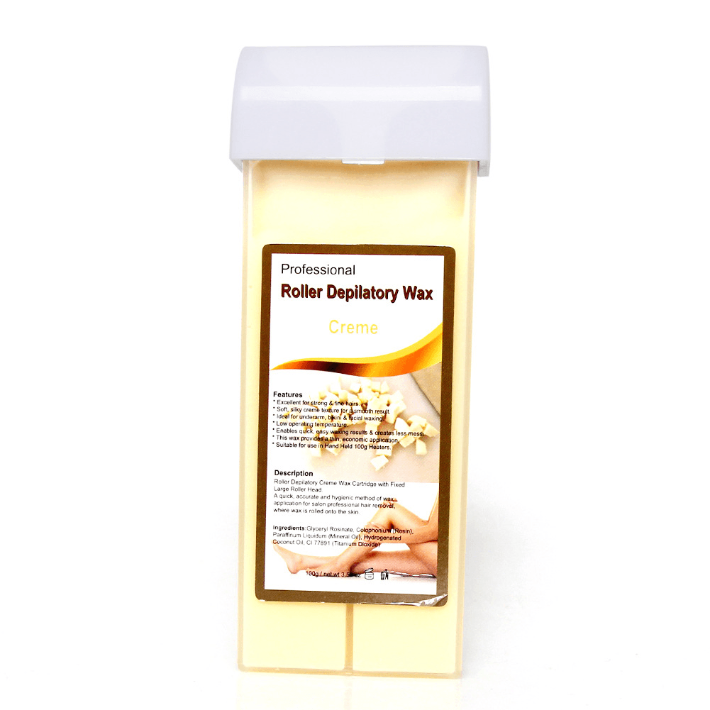 Cartucho de cera depilatoria de 100 g Crema depilatoria Cera de abejas Cera depilatoria de miel de rosa y fresa