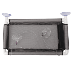 Hamac pour chat Aoerya Charge 35 kg Lavable en machine Lit suspendu doux pour la peau - Toile/grille