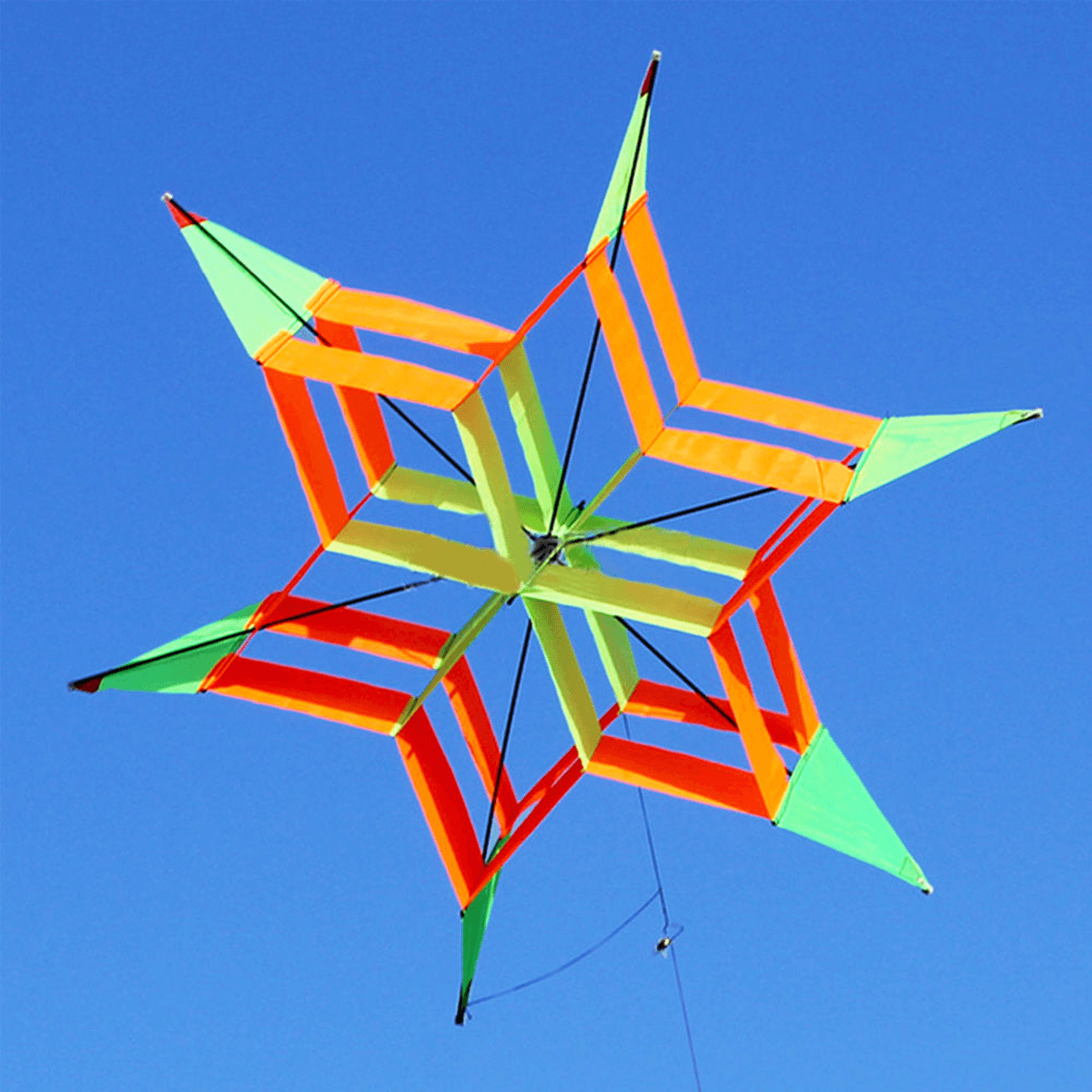 Cometa de flores de colores 3D de una sola línea, juguete deportivo al aire libre, ligero, para niños