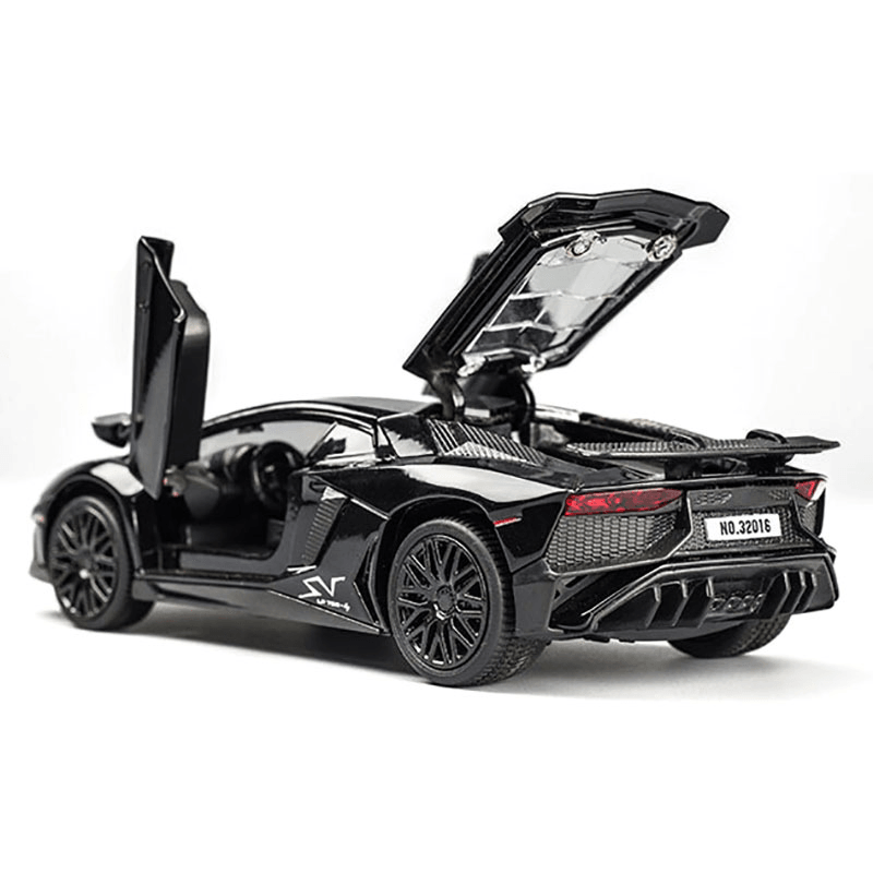 Lamborghimi Aventador SV LP750-4 - Coche de juguete de aleación de metal fundido a presión, modelo de coche para regalo de niños