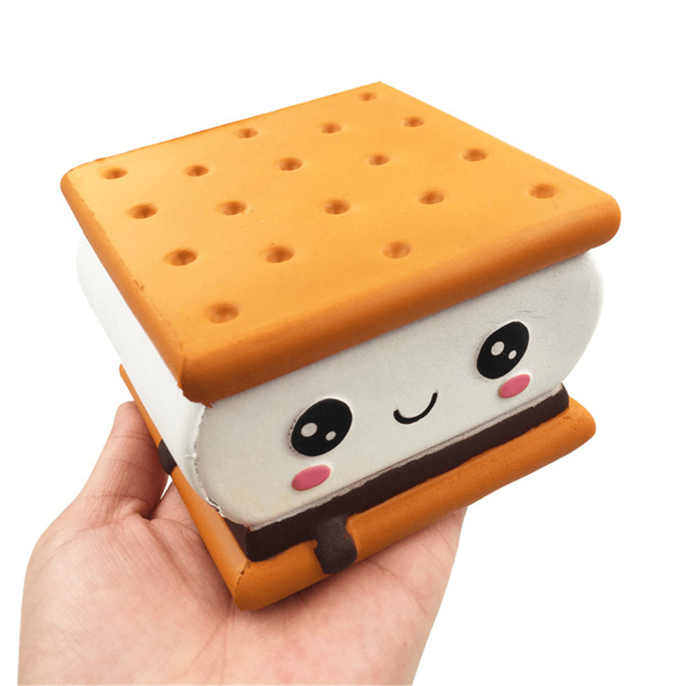 Gigglebread S'More Chocolate Biscuit Squishy 9.5*9*6CM Licensed Slow Rising with Packaging Collection Gift