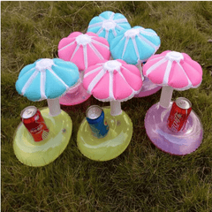 Coconut Tree Floating Inflatable Drink Can Holder Swimming Pot Party Funny Toy