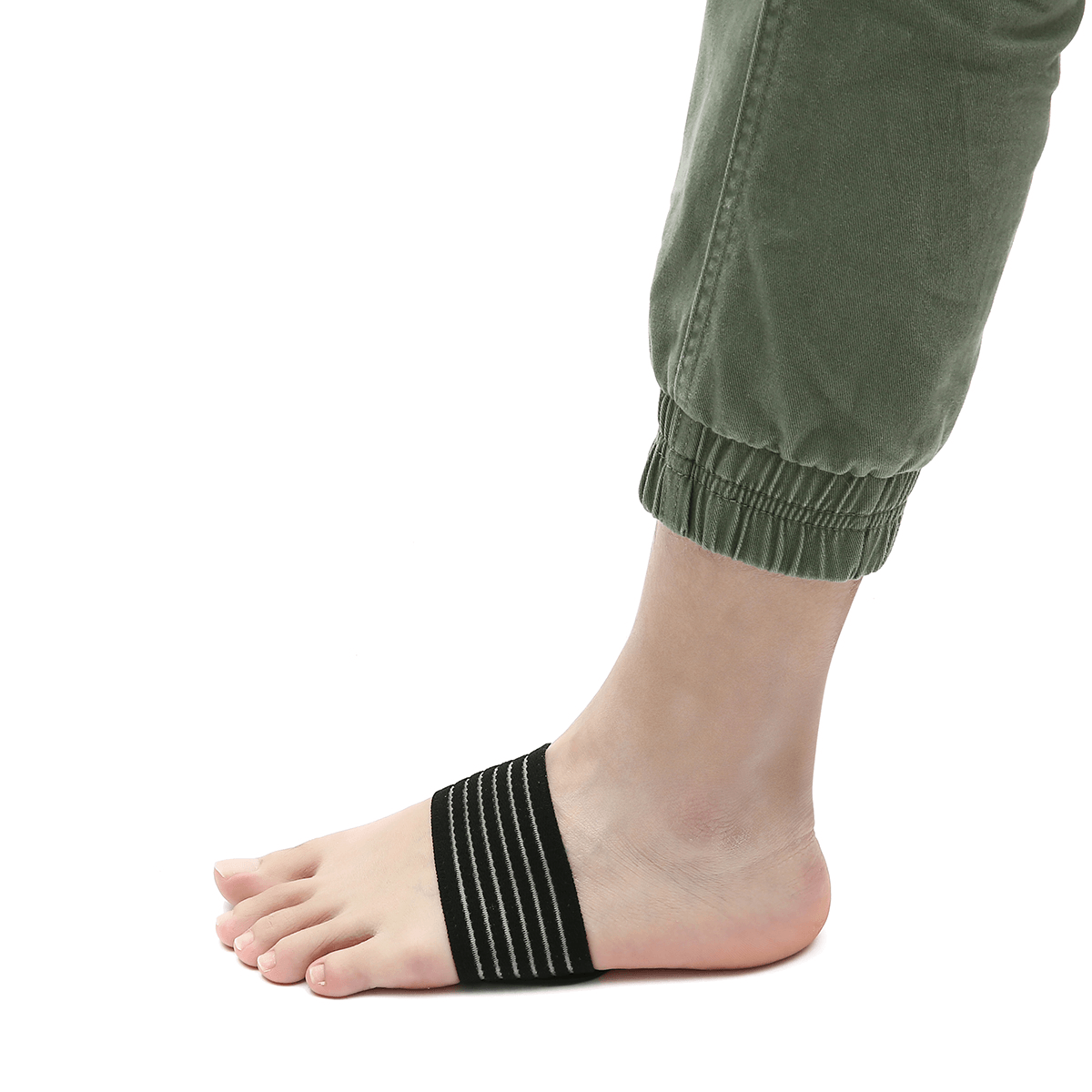 Lot de 2 paires de manchons de compression rembourrés pour fasciite plantaire, coussins de soulagement des pieds pour fasciite plantaire, voûtes plantaires affaissées, problèmes de pieds endoloris pour hommes et femmes