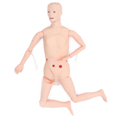 1 maniquí masculino de entrenamiento de enfermería multifuncional avanzado, modelo médico, maniquí de paciente