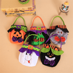 Bolsa de mano de Halloween, bolsa de calabaza de bruja, bolsa de dulces para disfraces de cosplay, juguetes de decoración