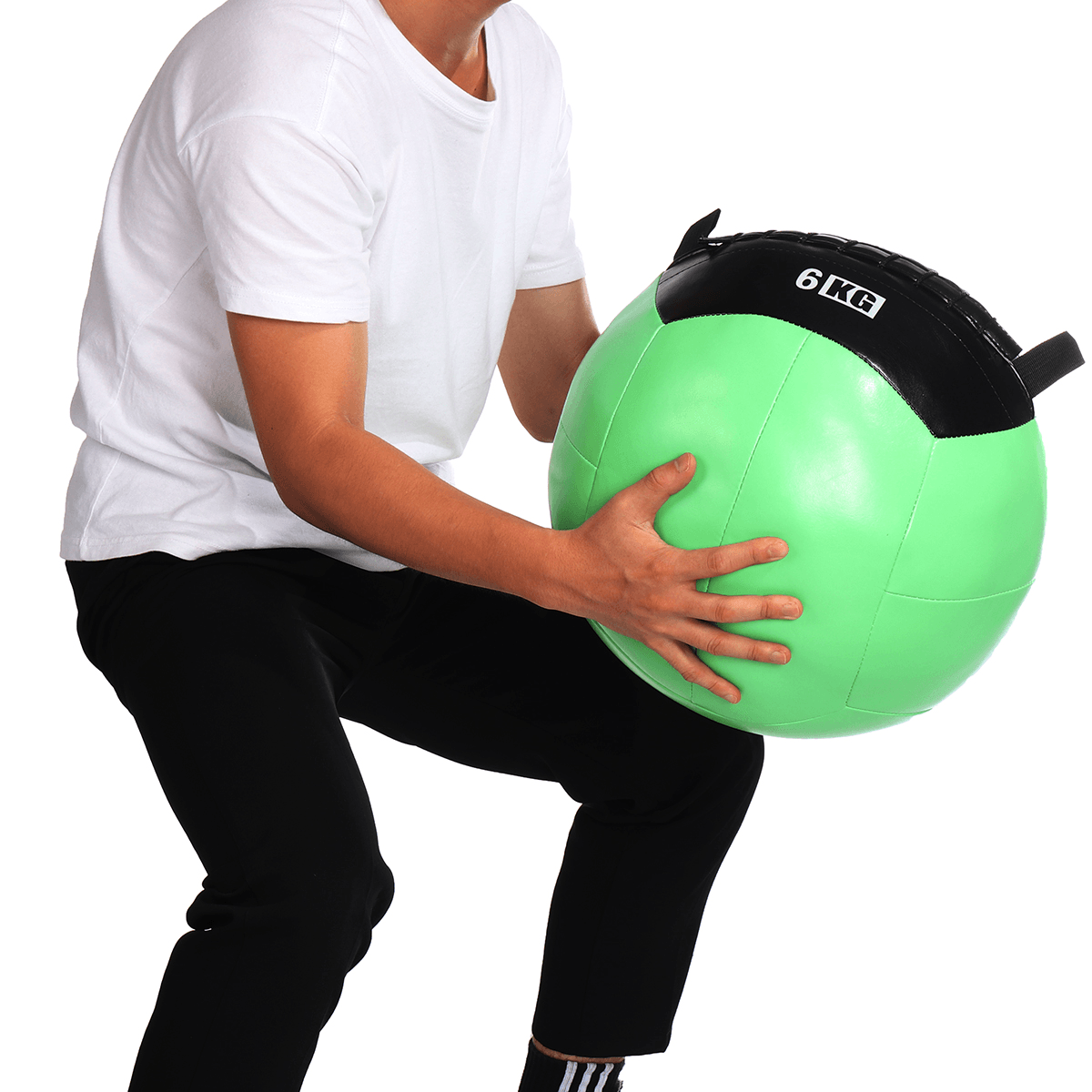 Pelota de equilibrio para fitness con peso de 2/4/6 kg, de poliuretano suave, para entrenamiento inelástico y para gimnasio