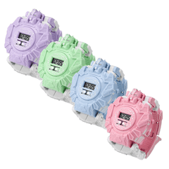 Montre électronique multicolore pour enfants, nouveauté, déformation, jouets, cadeau pour enfants