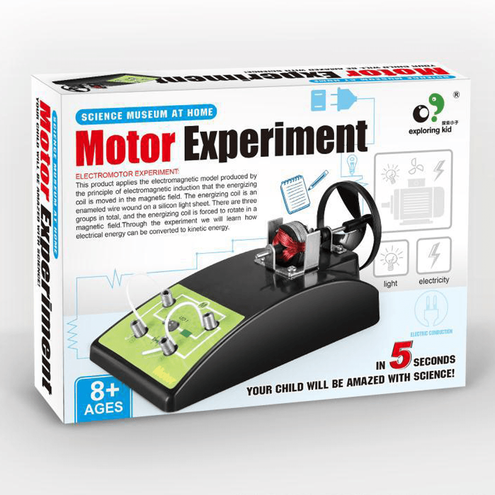 Exploring Kid EK-D008 Creative DIY Assembly Electric Motor Science Experiment Model Early Education Toy